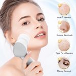 Facial Cleansing Brush Face Scrubber: COSLUS 7in1 JBK-D Electric Exfoliating Spin Cleanser Device Waterproof Deep Cleaning Exfoliation Rotating Spa Machine - Electronic Acne Skin Wash Spinning System - Image 7